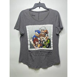 Kingdom Hearts Womens Disney Group Photograph Graphic T-Shirt  Size L